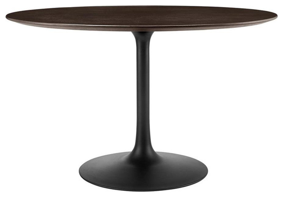 Modway Lippa 47" Wood Dining Table, Black Cherry Walnut