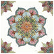 "Mandala Morning V" Digital Paper Print by Anne Tavoletti, 38"x38"