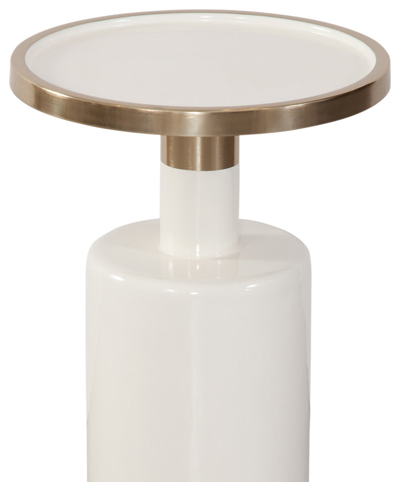 Brice Accent Table - White