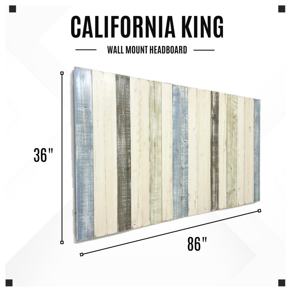 Handcrafted Headboard, Hanger Style, Farmhouse Mix, California King