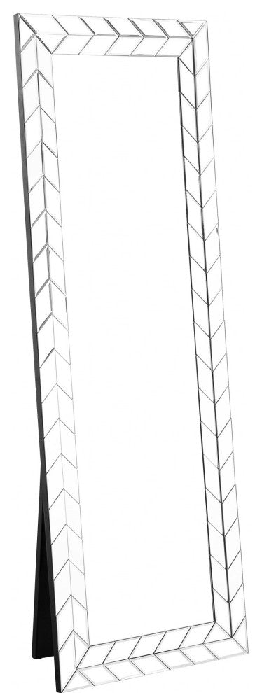 Silver Arrow Shaped Mirror