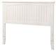 AFI Nantucket Full Wood Panel Headboard with USB Charging Station in White