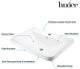 Luxier CS-028 Rectangular 24" Drop-In Ceramic Bathroom Sink, White