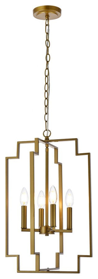 Robin 4-Light Pendant, Brass