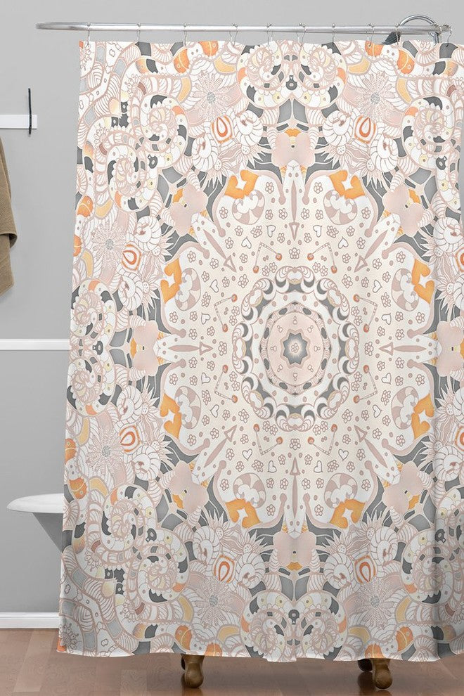 Monika Strigel Boho Summer Gray Shower Curtain, 72"x69"