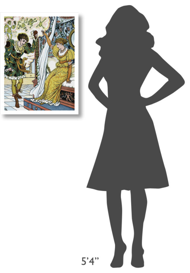 "Frog Prince - The Transformation" Digital Paper Print by Walter Crane, 20"x26"