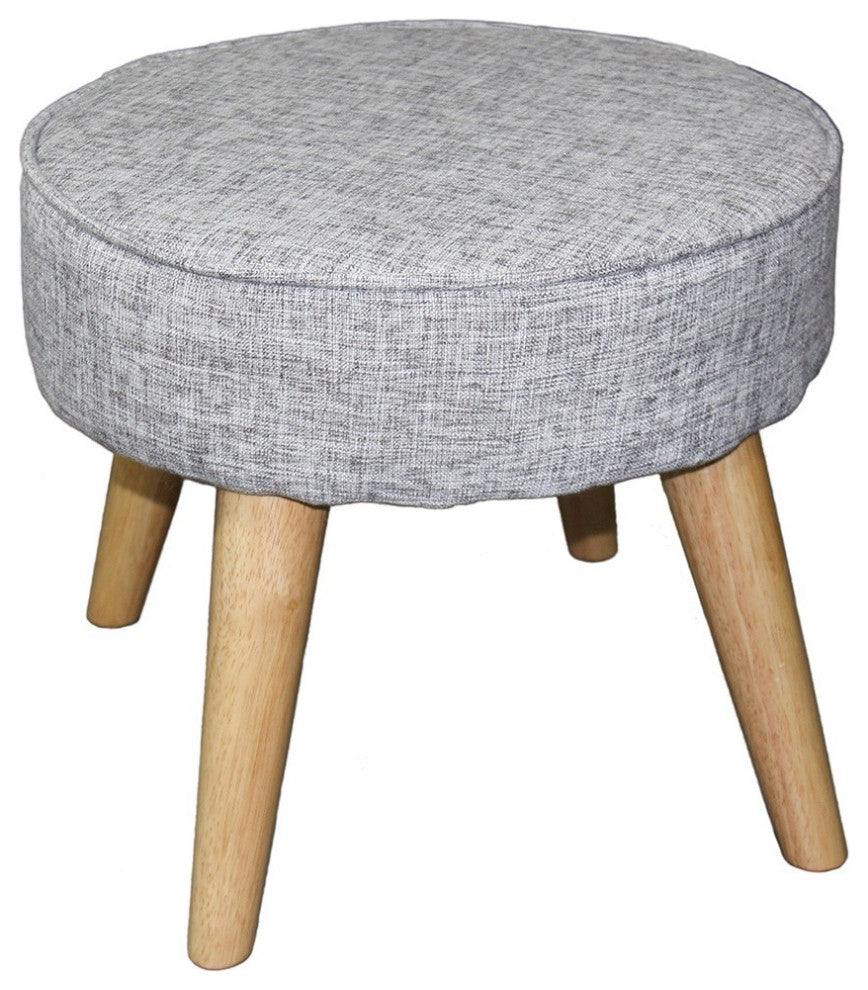Useful Heathered Gray Foot Stool