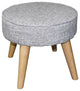 Useful Heathered Gray Foot Stool