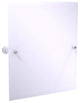 Carolina Crystal Frameless Tilt Mirror with Beveled Edge, Matte White