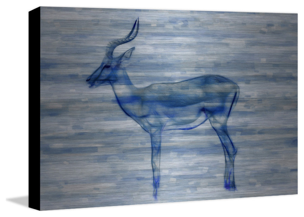 "Gazelle" UV Ink Print on Brushed Aluminum, 60"x40"