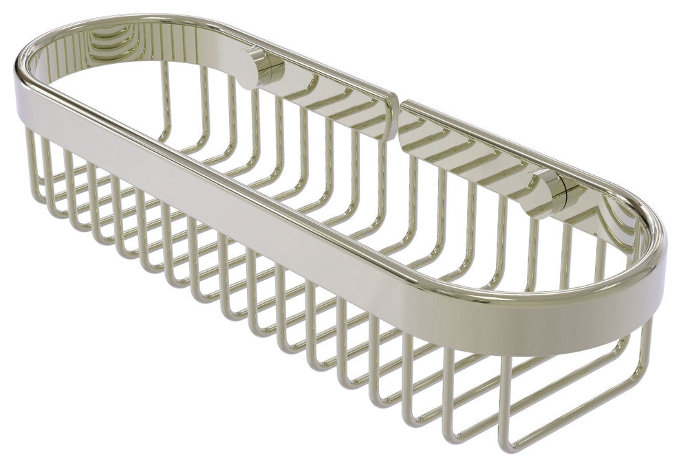 Oval Toiletry Wire Basket, Polished Nickel