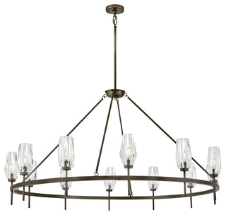 Hinkley Ana Extra Large Single Tier Chandelier, Black Oxide
