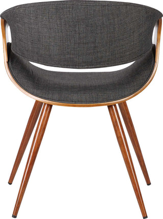 Butterfly Mid-Century Dining Chair, Walnut, Charcoal