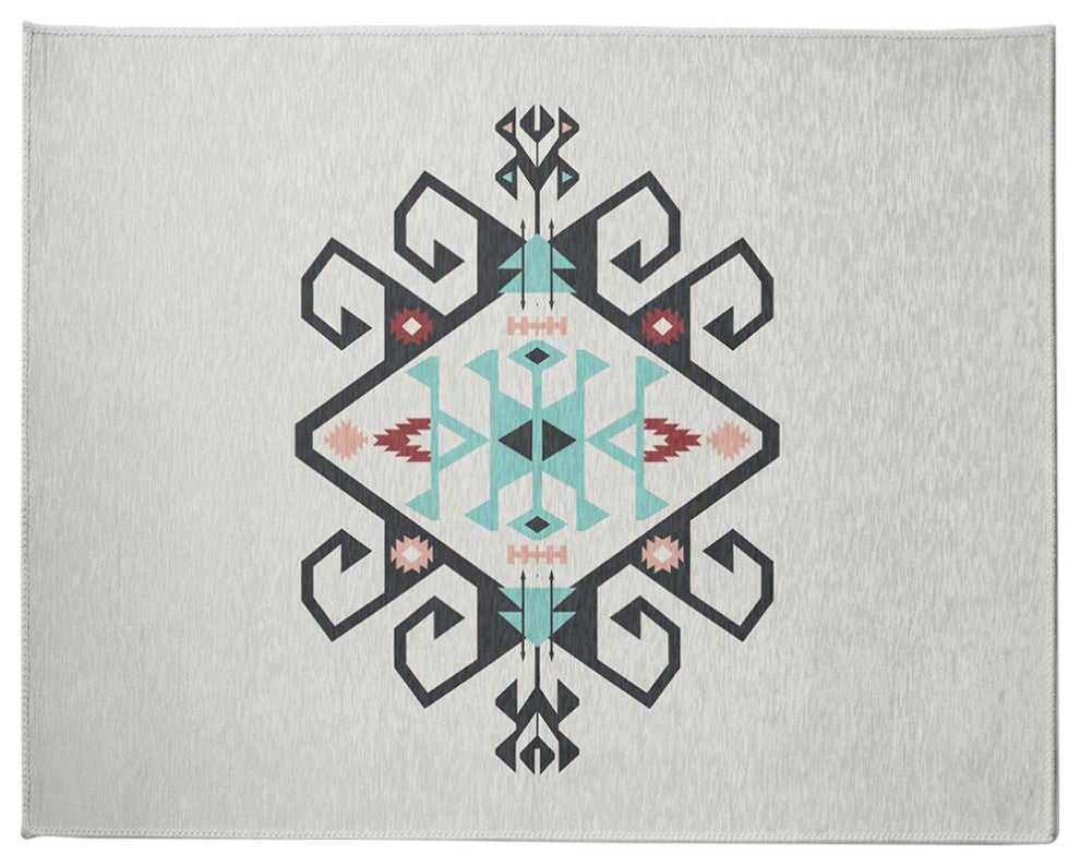 Southwest Medallion Spring Chenille Rug, Pepper, 8'x10'