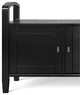 Warm Shaker Solid Wood 44 Inch Wide Transitional Entryway Storage Bench In Black