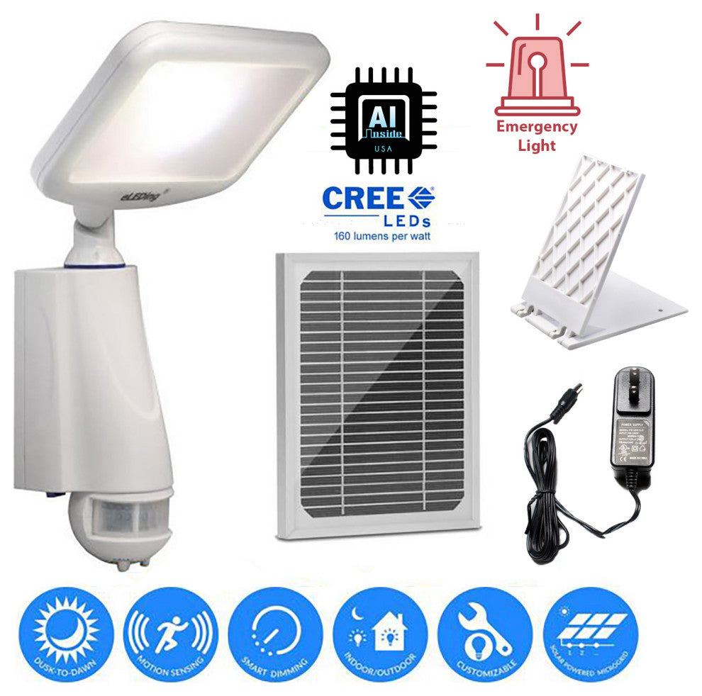 180Ã‚Â° Solar Powered Cree LED Smart Security-Safety/Flood/Spot/Park Light