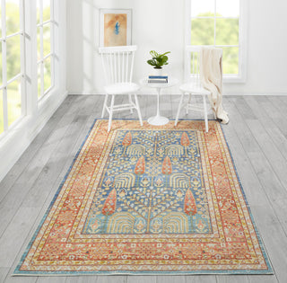 Momeni Isabella Traditional Area Rug, Blue, 9'3"x11'10"