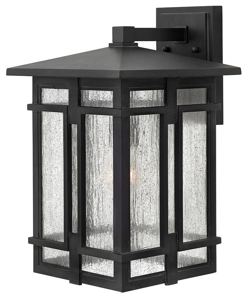 Hinkley Tucker Medium Wall Mount Lantern, Museum Black
