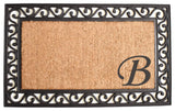 Versailles Monogram Doormat, 18"x30", B