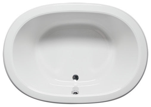 Malibu Waikki Oval Soaking Bathtub 72x38x23 White