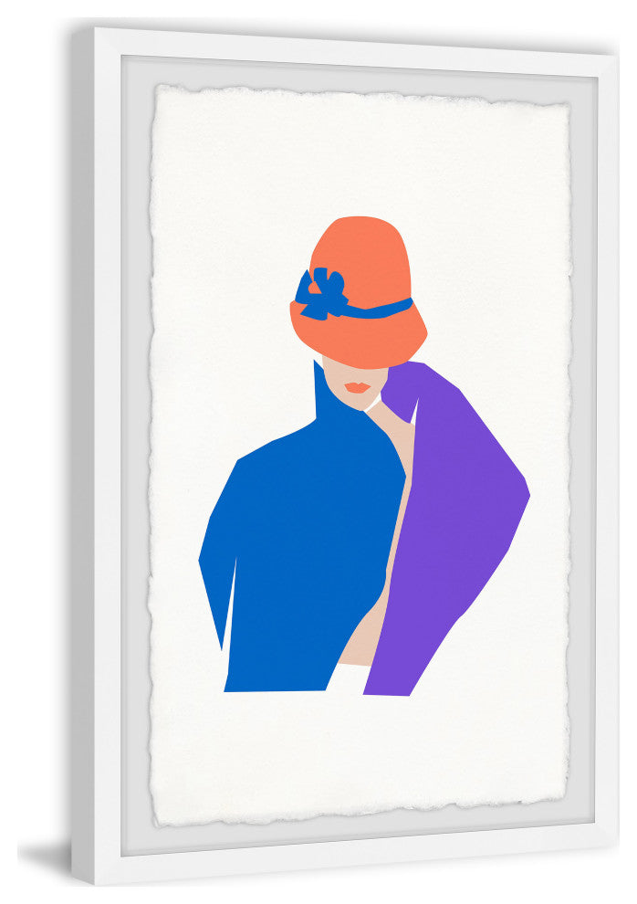 "Retro Bucket Hat" Framed Painting Print, 20x30