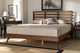 Shantelle Modern Farmhouse Wooden Platform Bed Collection, King