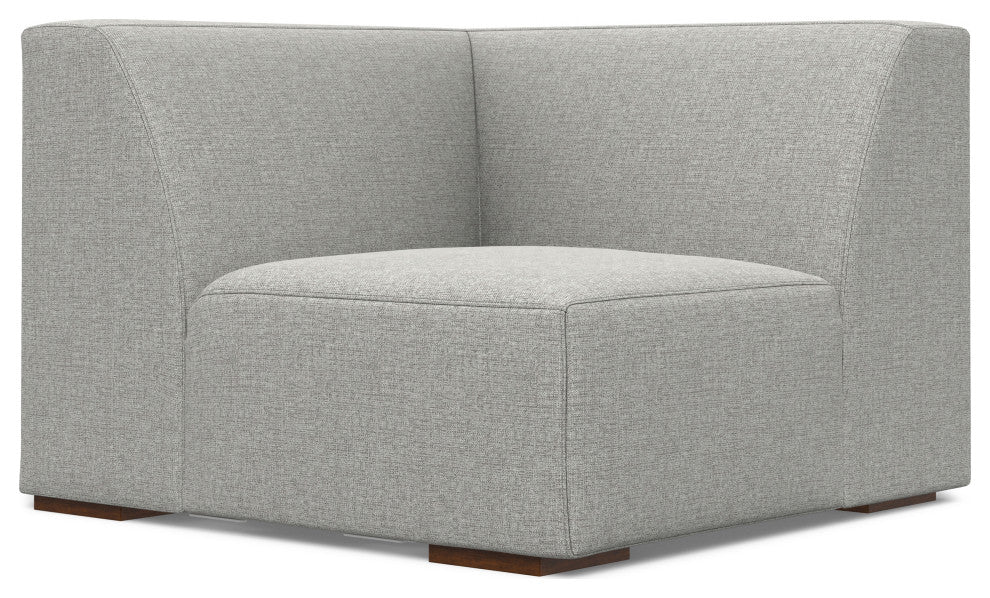 Rex Corner Sectional Modular Sofa in Tightly Woven Performance Fabric