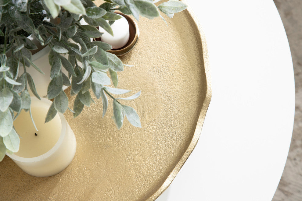 Alessia Decorative Tray, Gold, 16"