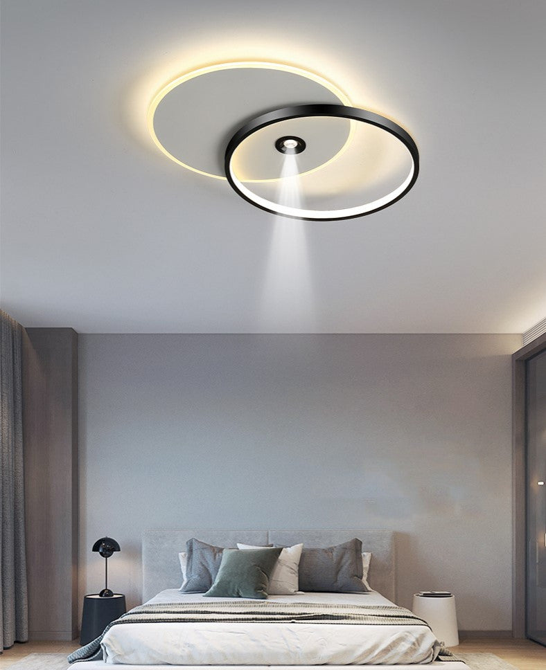Spa | Dimmable LED Ceiling Lamp, Round Transparent, Warm Light