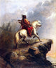 Alfred Jacob Miller Crow Indian on the Lookout Wall Decal Print