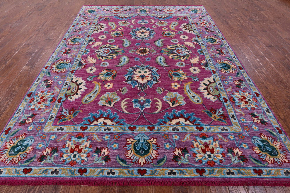 Persian Tabriz Hand Knotted Wool Rug 8' 0" X 10' 2" - Q15399