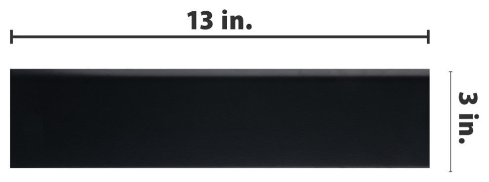 Battiscopa Matte Black Ceramic Wall Trim