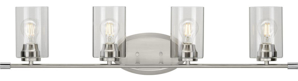 Riley Collection Brushed Nickel 4-Light Bath