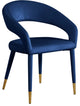 Destiny Dining Chair, Navy, Velvet