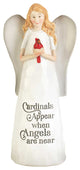 Cardinals Appear When Resin Angel 6"