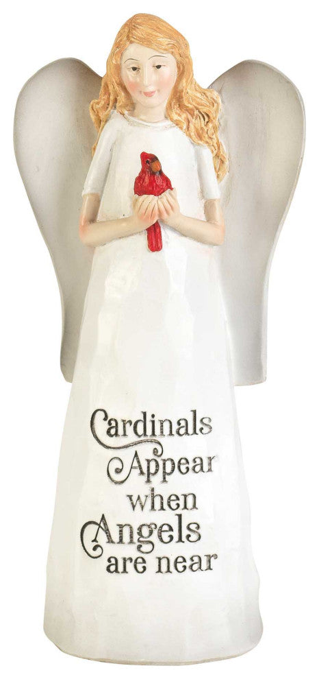 Cardinals Appear When Resin Angel 6"