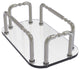 Vanity Top Guest Towel Holder, Satin Nickel