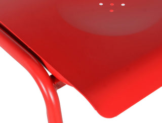 Corrisa 30'' Patio Bar Stool,Frosted Red (Set of 2)