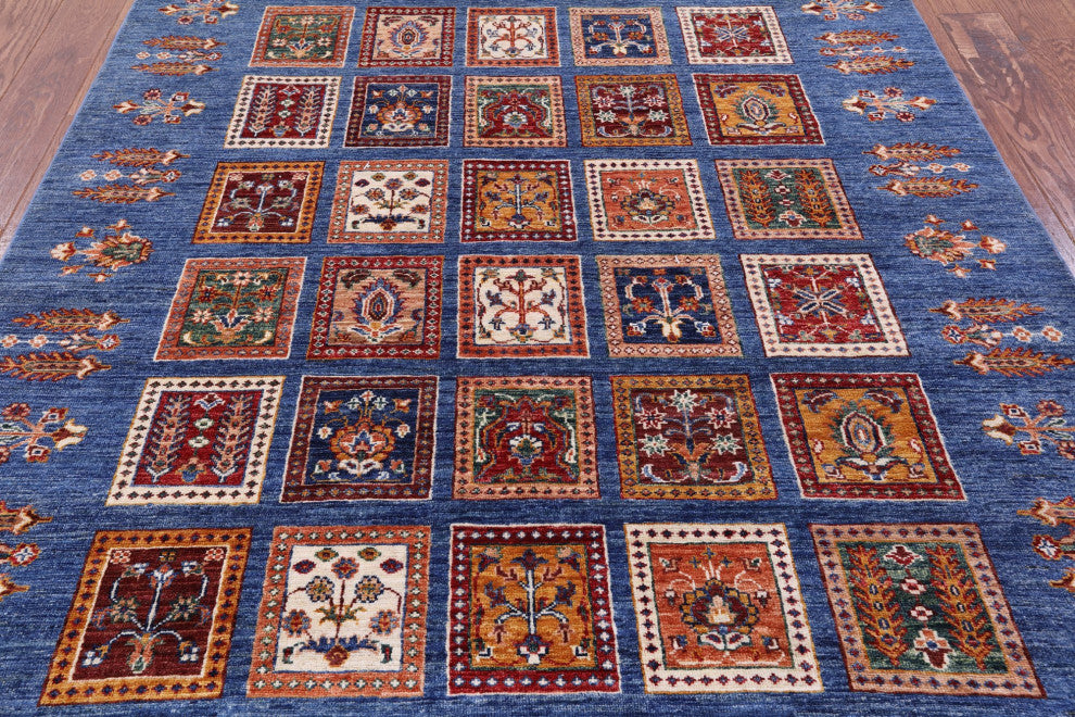 Tribal Persian Gabbeh Handmade Rug 5' 3" X 6' 5" Q10345