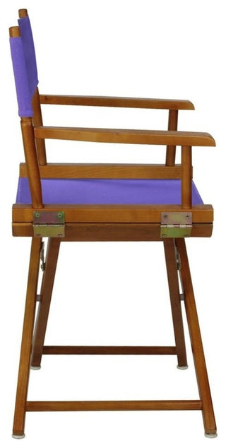018" Director's Chair Honey Oak Frame-Purple Canvas
