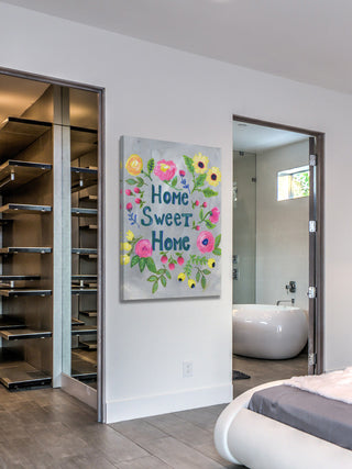 "Home Sweet Home" Painting Print on Wrapped Canvas