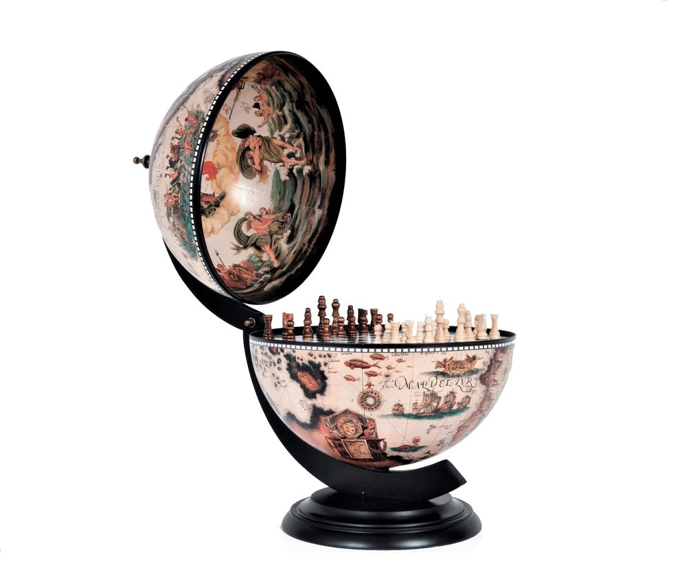 White Globe Globe Wine Stand Bar Cabinet Liquor Storage Holder, White