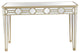 Gold Trimmed Mirrored Console Table