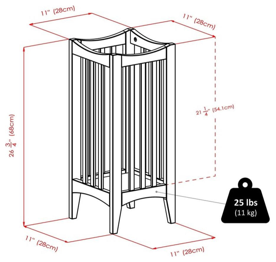 Portland Umbrella Stand, Cappuccino