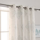 Royal Medallion Linen Blend Blackout Curtain, Grey, 52"x84"