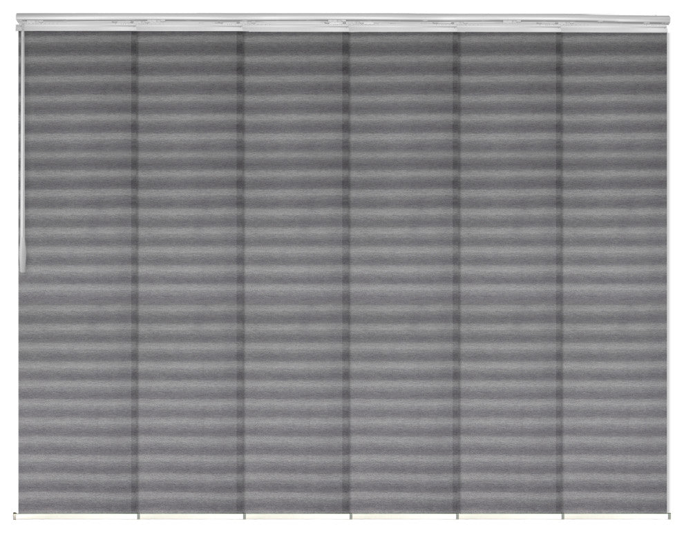Rubi 6-Panel Track Extendable Vertical Blinds 98-130"W
