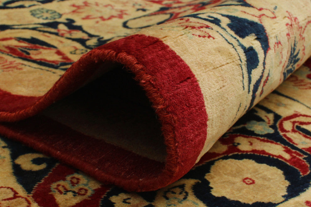 Vegetable Dyed Versailles Anmol Agra Red Rug, 9'0x12'0