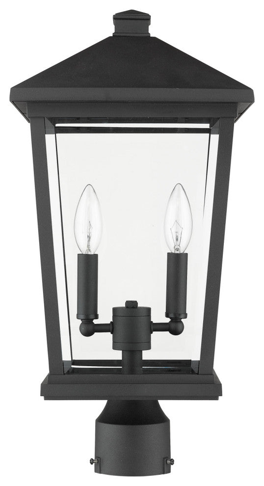 Z-Lite 568PHBR Beacon 2 Light 20" Tall Outdoor Single Head Post - Oil Rubbed