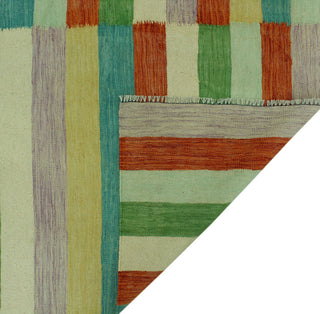 Hand-Woven Winchester Kilim Candis Ivory/Rust Rug, 8'2x11'6