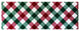 2' x 6' Red and Green Plaid Washable Runner Rug